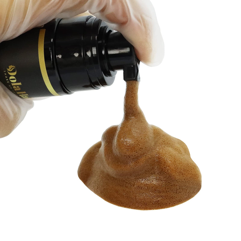 Dolahair Edge Control tames flyaways for a sleek hairline.