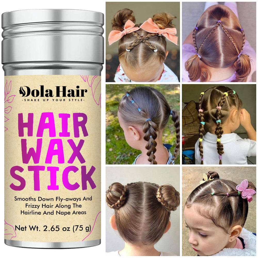 Dolahair Wax Stick helps with updo styling for refined looks