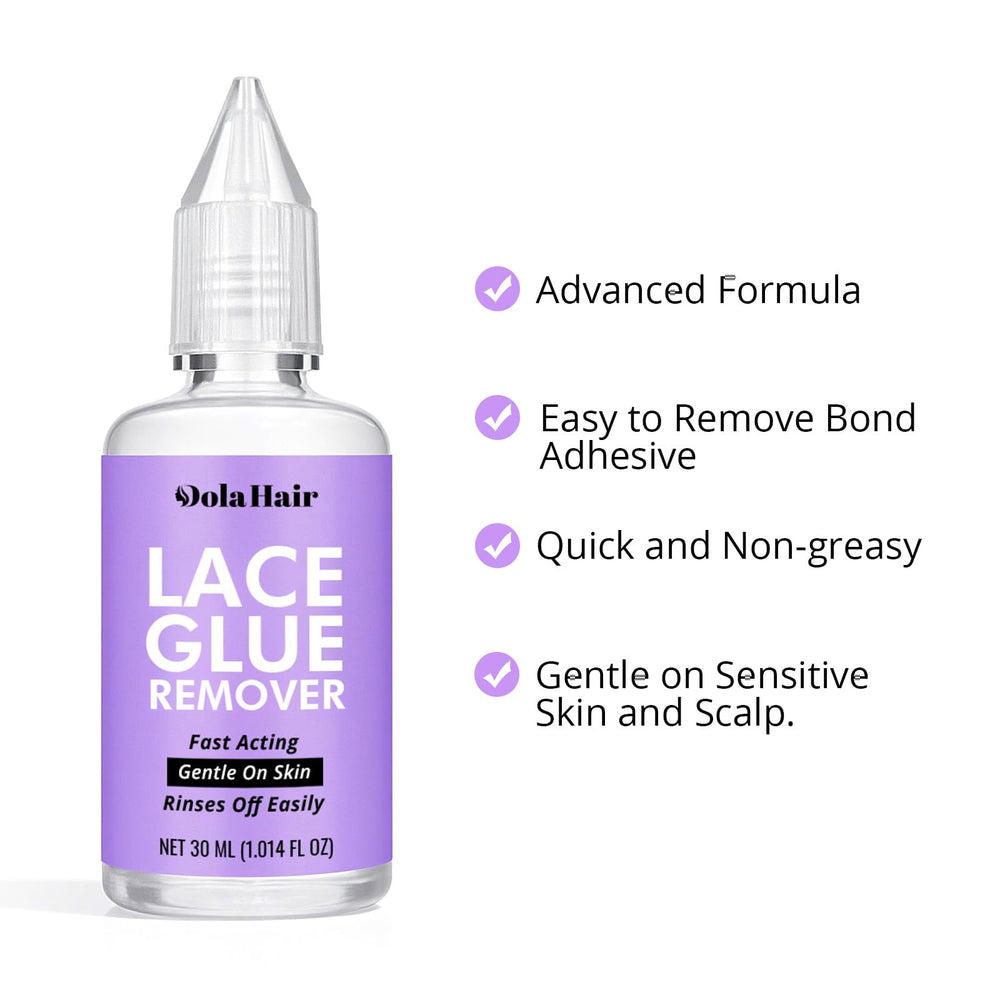 Dolahair Lace Glue Remover bond application demonstrates targeted adhesive removal