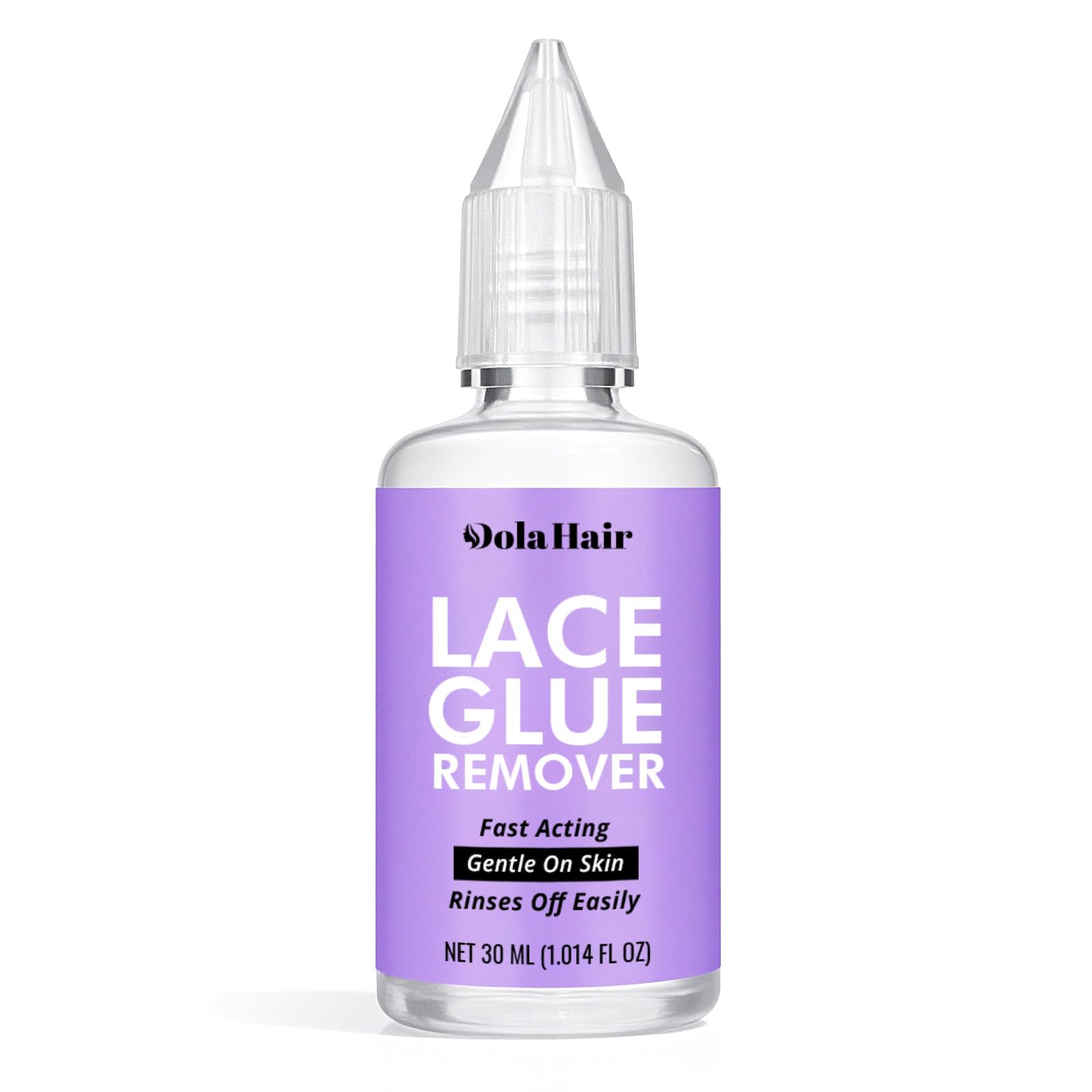 Dolahair Lace Glue Remover bottle pours, ready for precise bond treatment