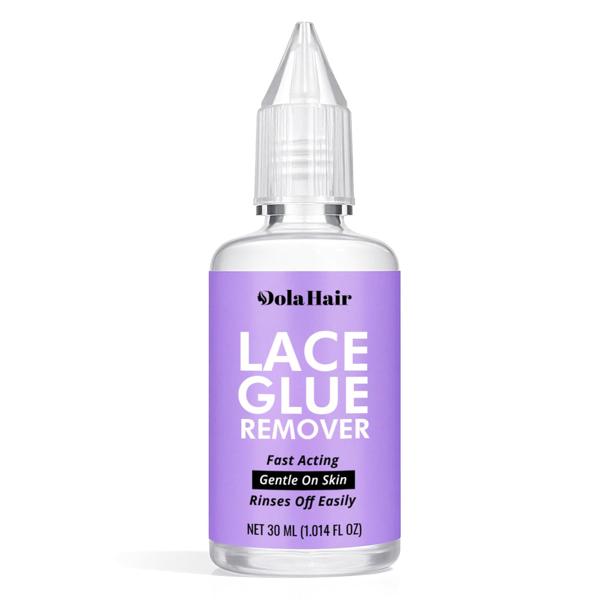 Dolahair Lace Glue Remover bottle pours, ready for precise bond treatment