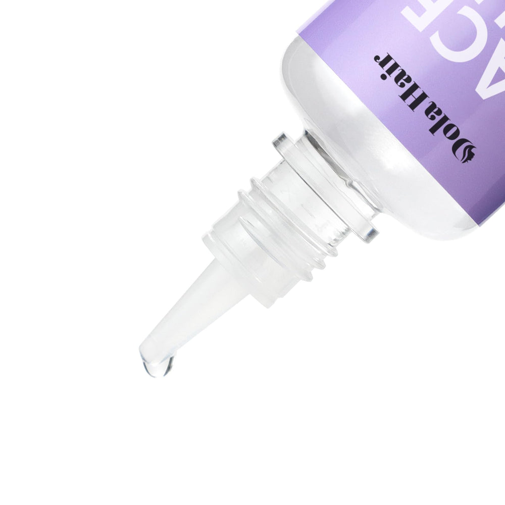 Dolahair Lace Glue Remover paired with clarifying shampoo for clean results