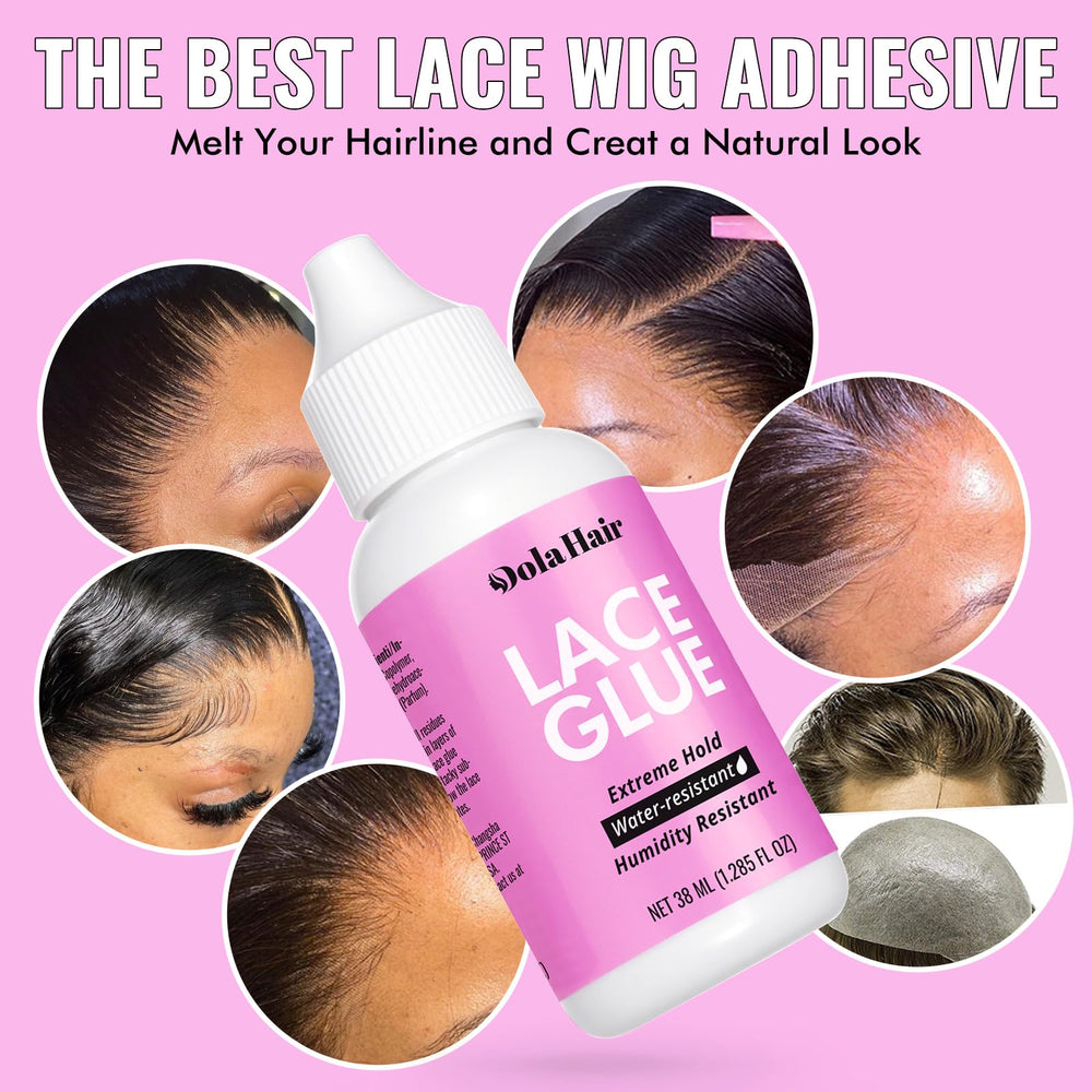 Dolahair lace melting band for a smooth, seamless finish.