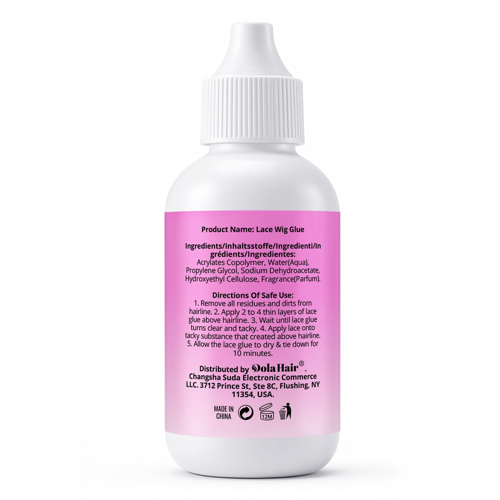 Dolahair lace wig glue creates an invisible bond for secure wear