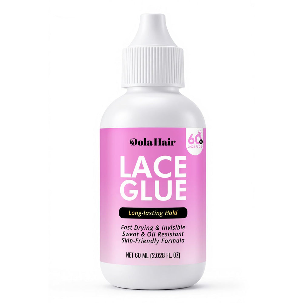 Dolahair lace wig glue packaging with 2 oz bottle for easy storage