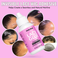 Dolahair lace wig glue remover tube facilitates gentle removal.