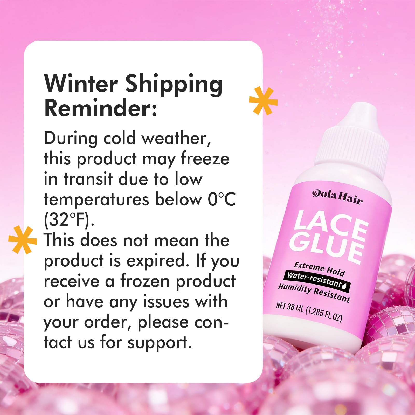 Dolahair latex-free formula suitable for sensitive scalps