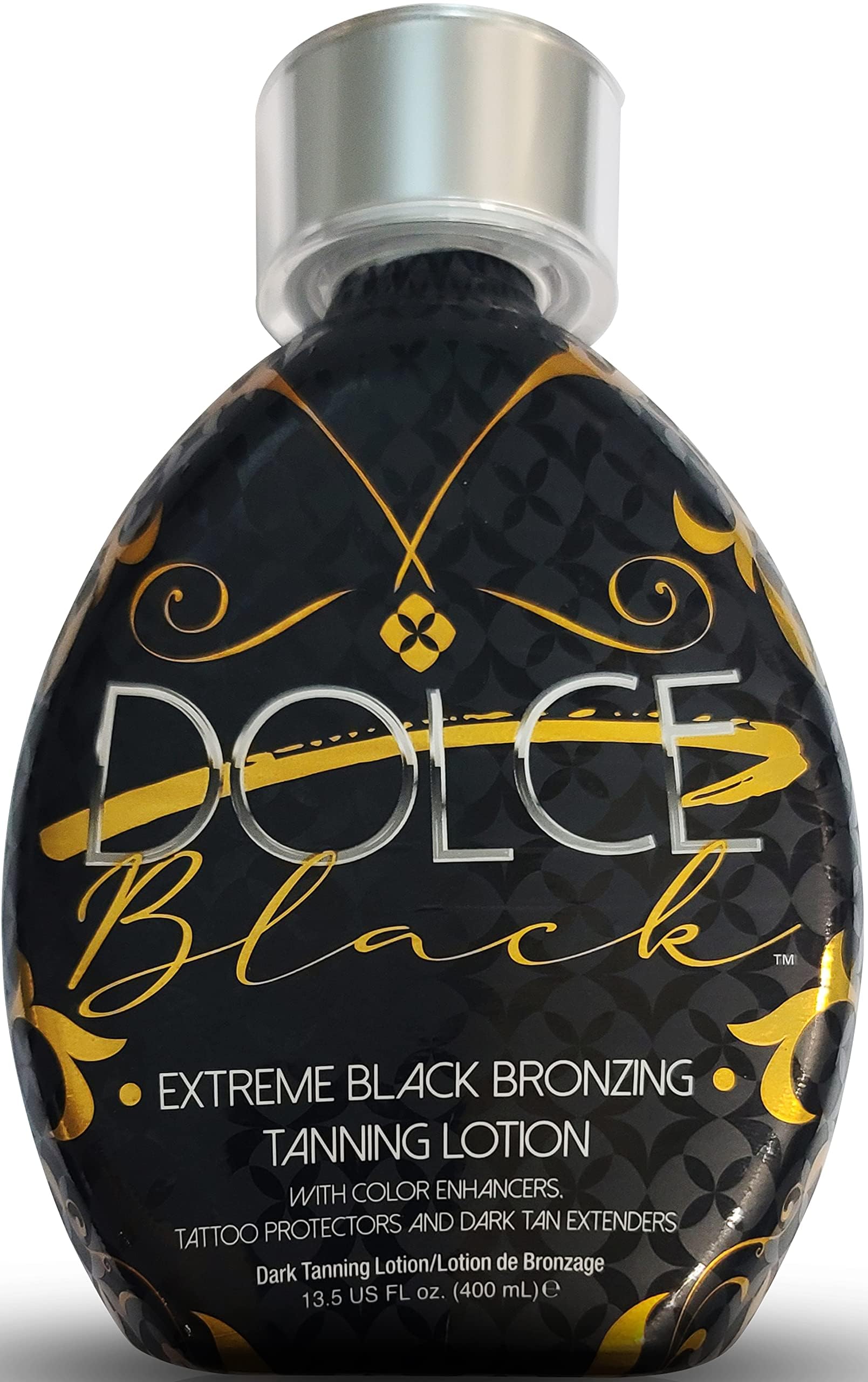 Dolce Black vegan cruelty-free formula uses natural ingredients for a clean tan.