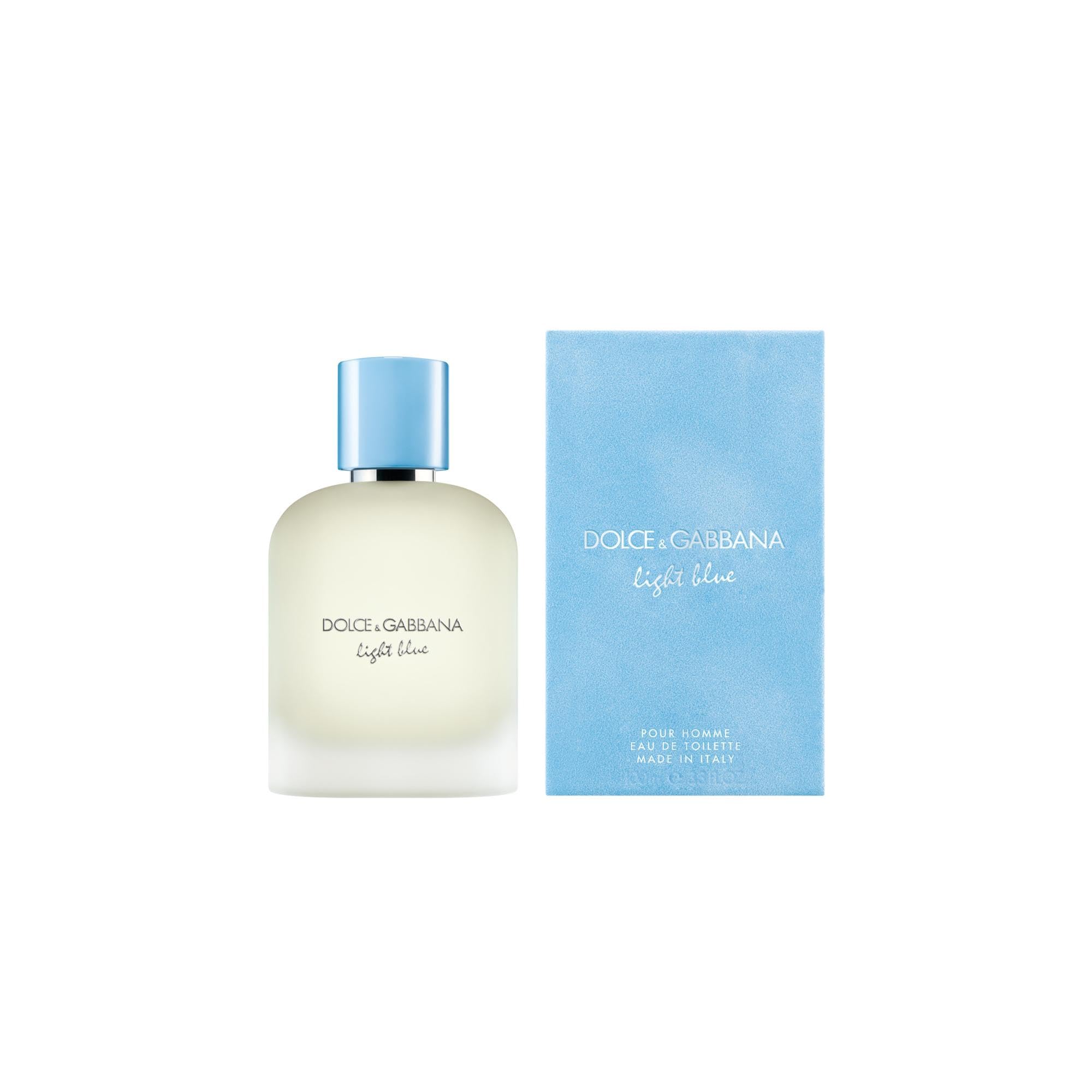Dolce&Gabbana Light Blue Pour Homme bottle cap highlighting sleek design