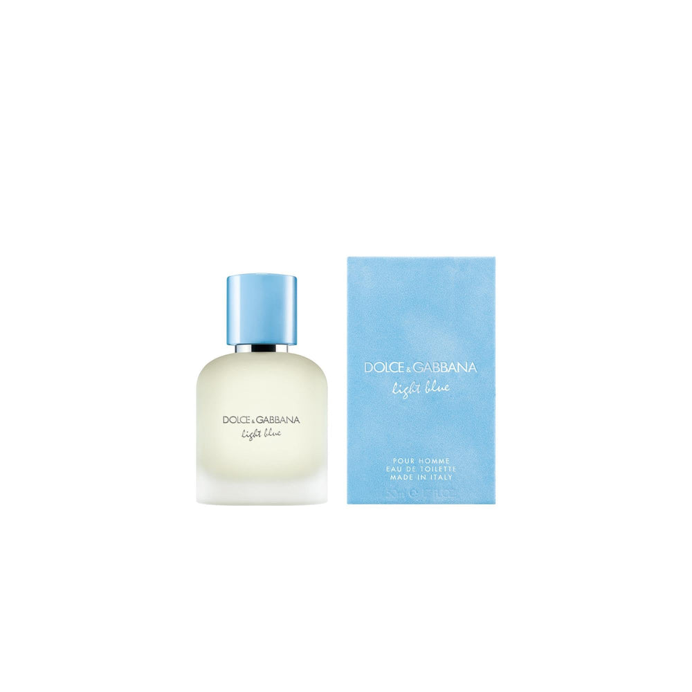 Dolce&Gabbana Light Blue Pour Homme bottle close-up, adds a breezy Mediterranean vibe for everyday use.