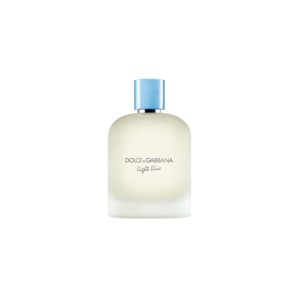 Dolce&Gabbana Light Blue Pour Homme bottle closeup for everyday freshness.