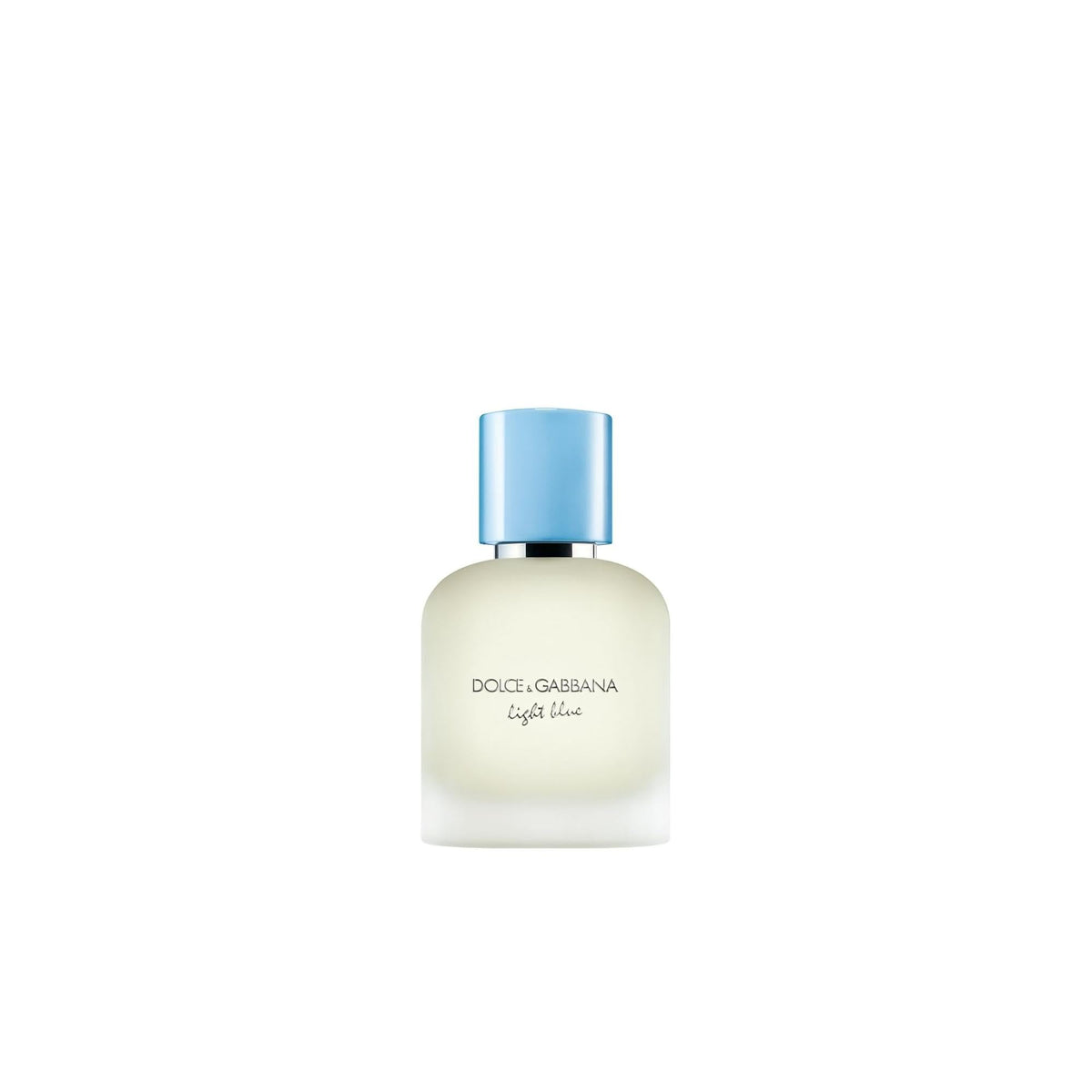 Dolce&Gabbana Light Blue Pour Homme bottle front, perfect for daytime wear on sunny summer days.