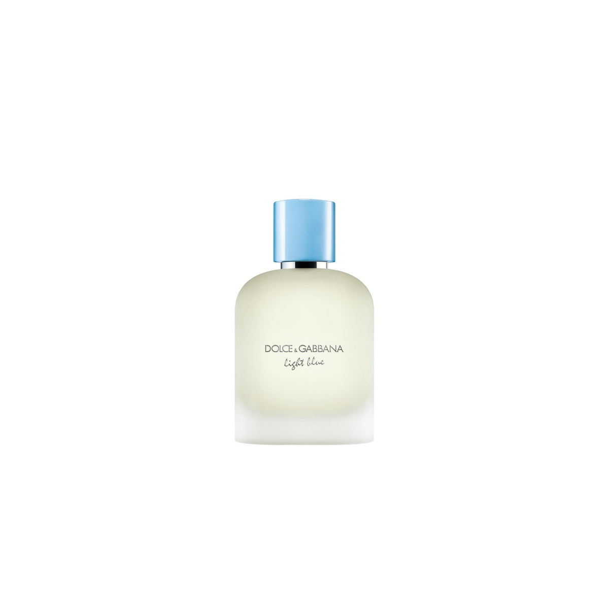 Dolce&Gabbana Light Blue Pour Homme bottle front exuding Mediterranean freshness