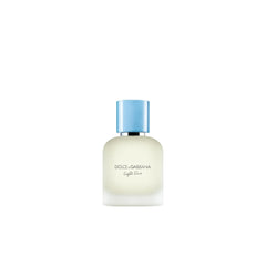 Dolce&Gabbana Light Blue Pour Homme bottle front, perfect for daytime wear on sunny summer days.