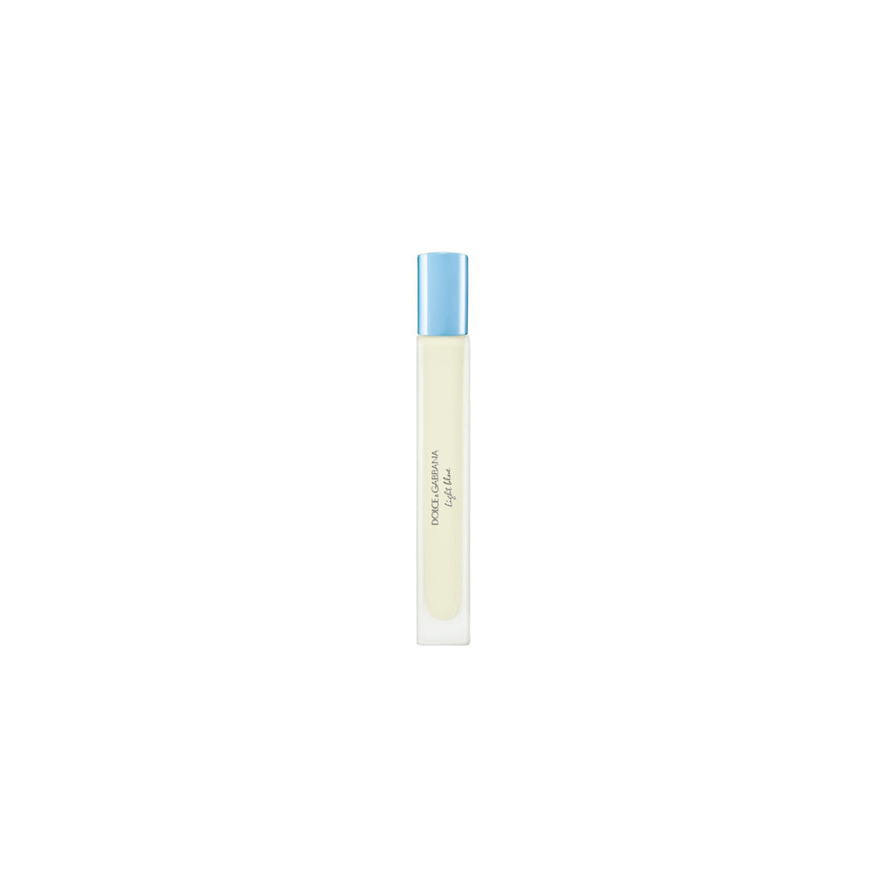 Dolce & Gabbana Light Blue travel spray bottle, front view for on-the-go freshness.
