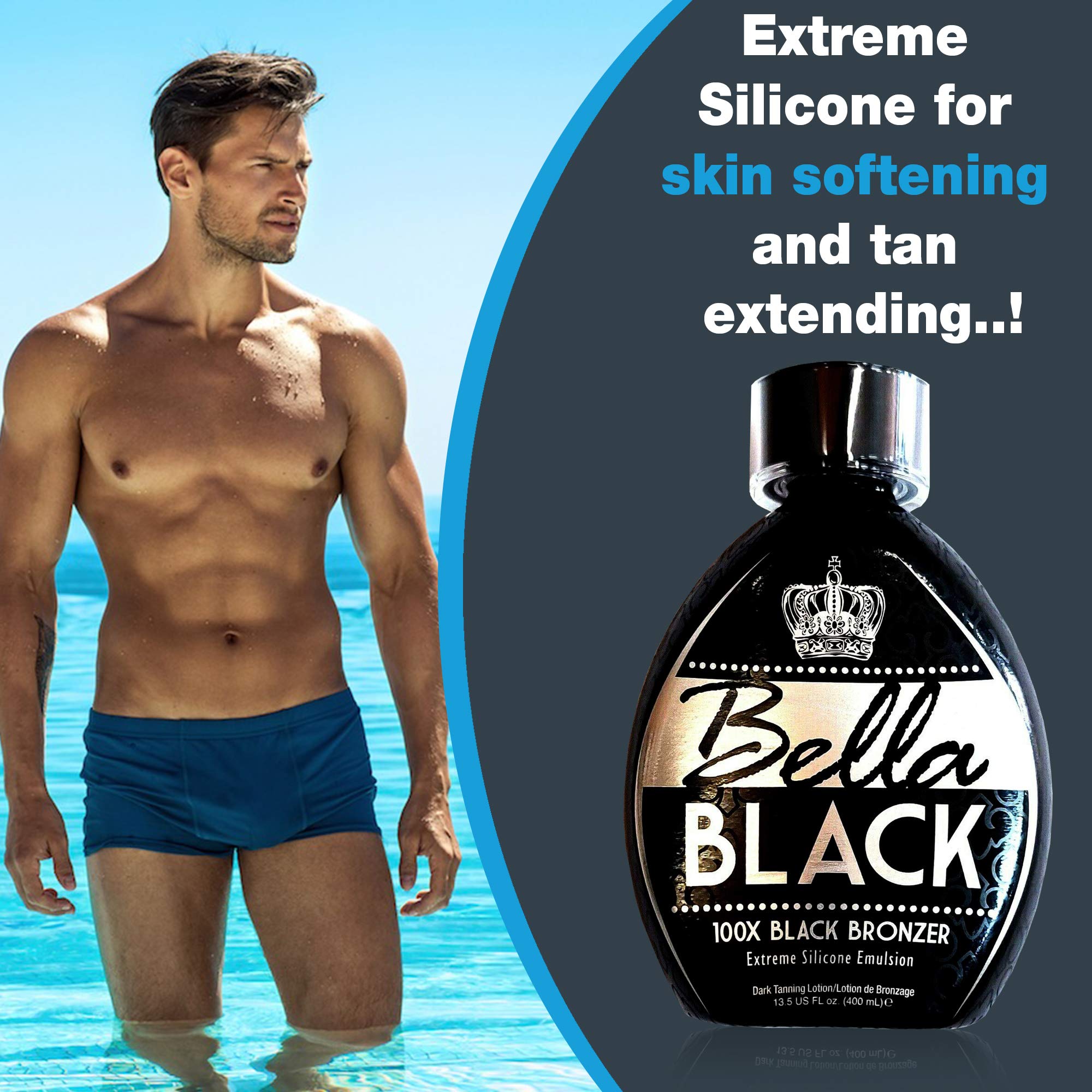 Dolce Vita Bella Black 100X botella envuelta en film retráctil para seguridad.