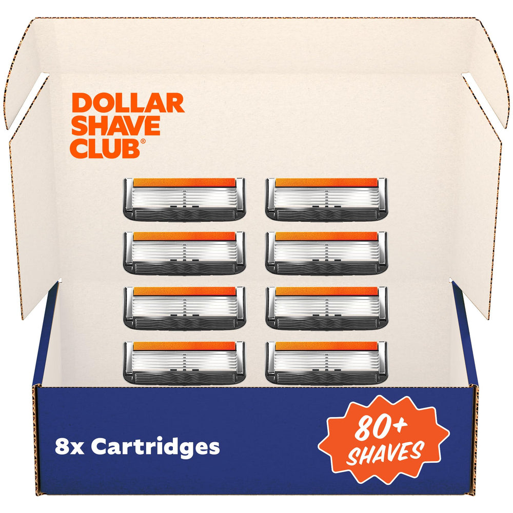 Dollar Shave Club 6 Blade Refills in an 8-pack for easy replacement