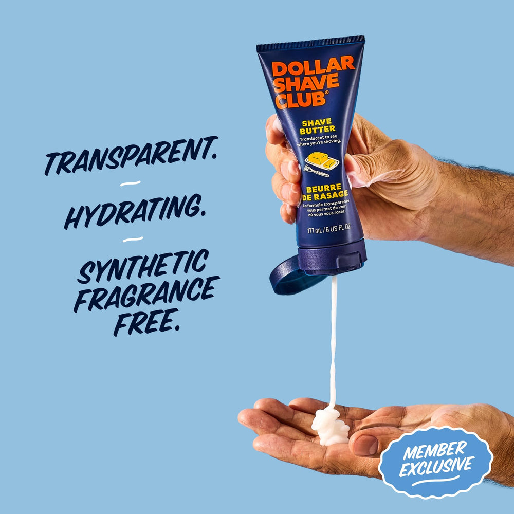 Dollar Shave Club non-slip 360-degree diamond grip handle offers stable control.