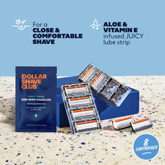 Dollar Shave Club One Wipe Charlie for post-shave refresh and convenience