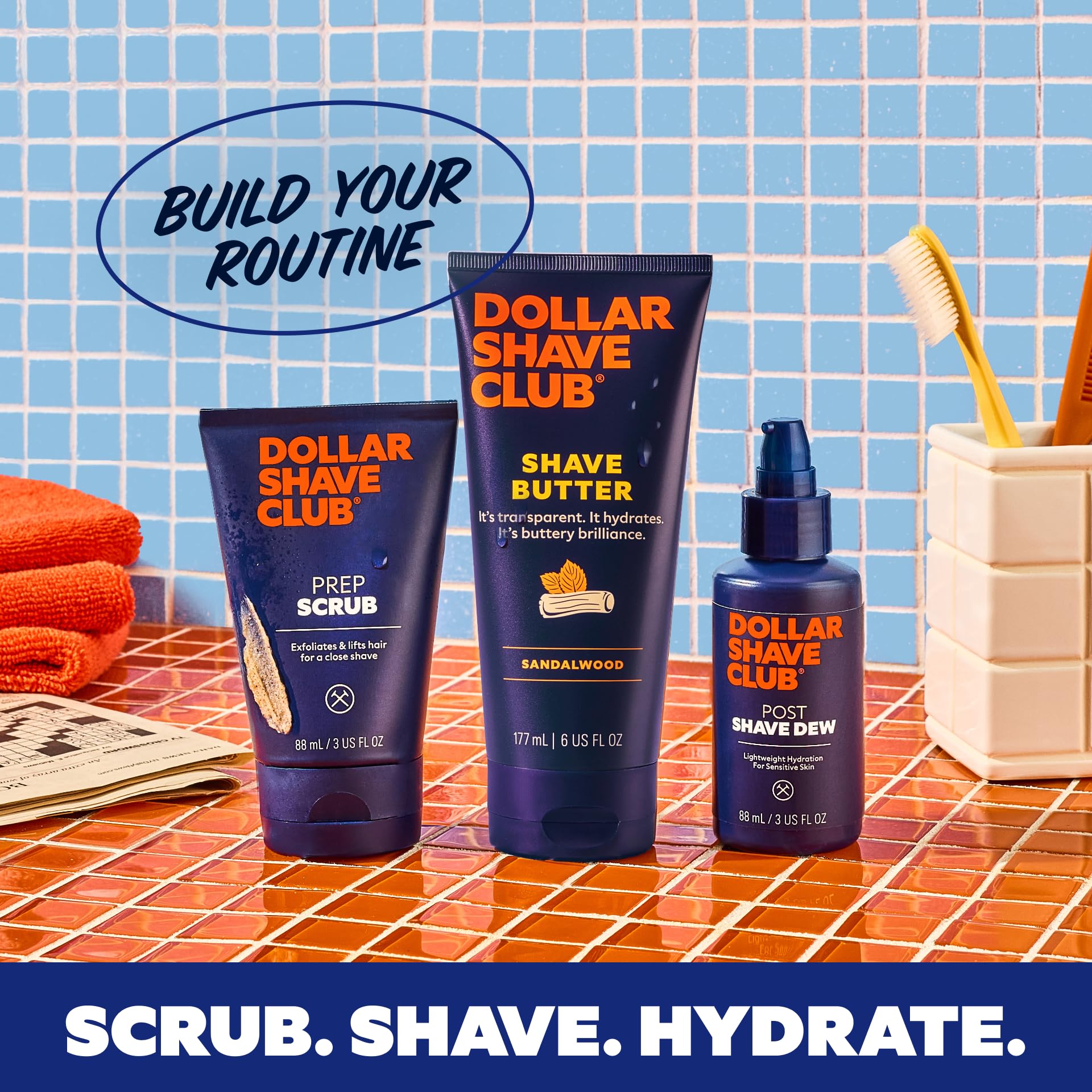 Dollar Shave Club packaging box ready for gifting or storage.
