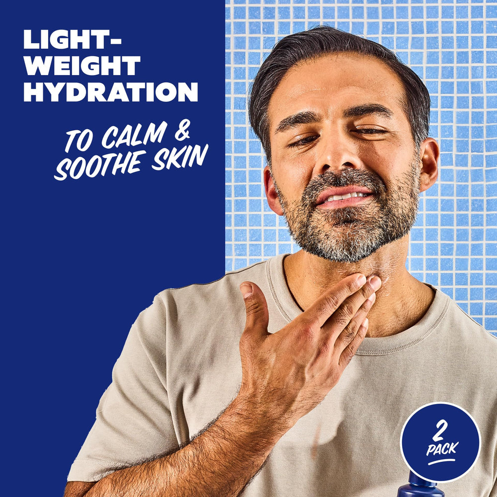 Dollar Shave Club Post Shave Dew bottle closeup, soothing serum texture