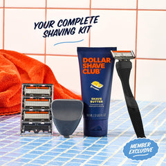 Dollar Shave Club shave butter 3oz translucent formula for precise navigation