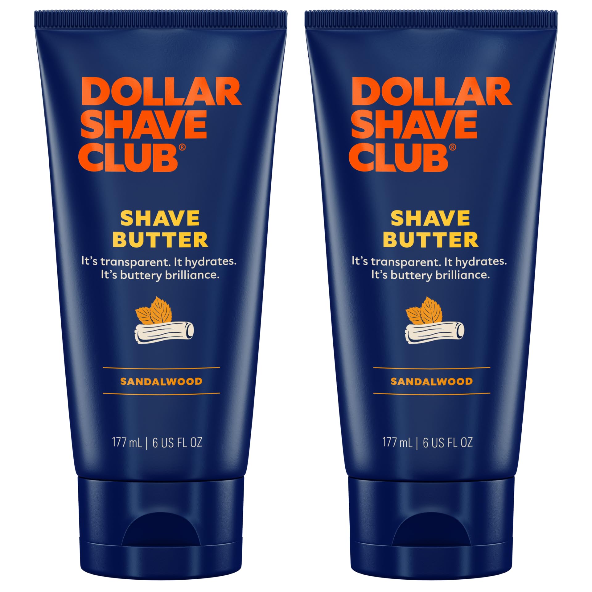 Dollar Shave Club Shave Butter jar shown for precise, see-where-you-shave experience.