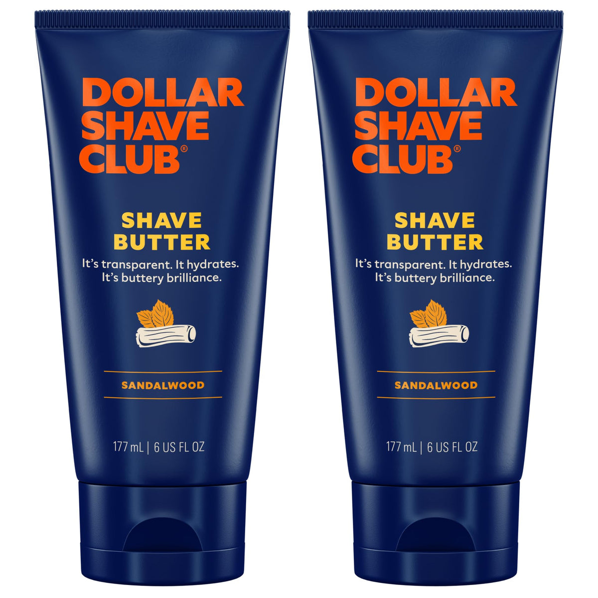 Dollar Shave Club Shave Butter jar shown for precise, see-where-you-shave experience.