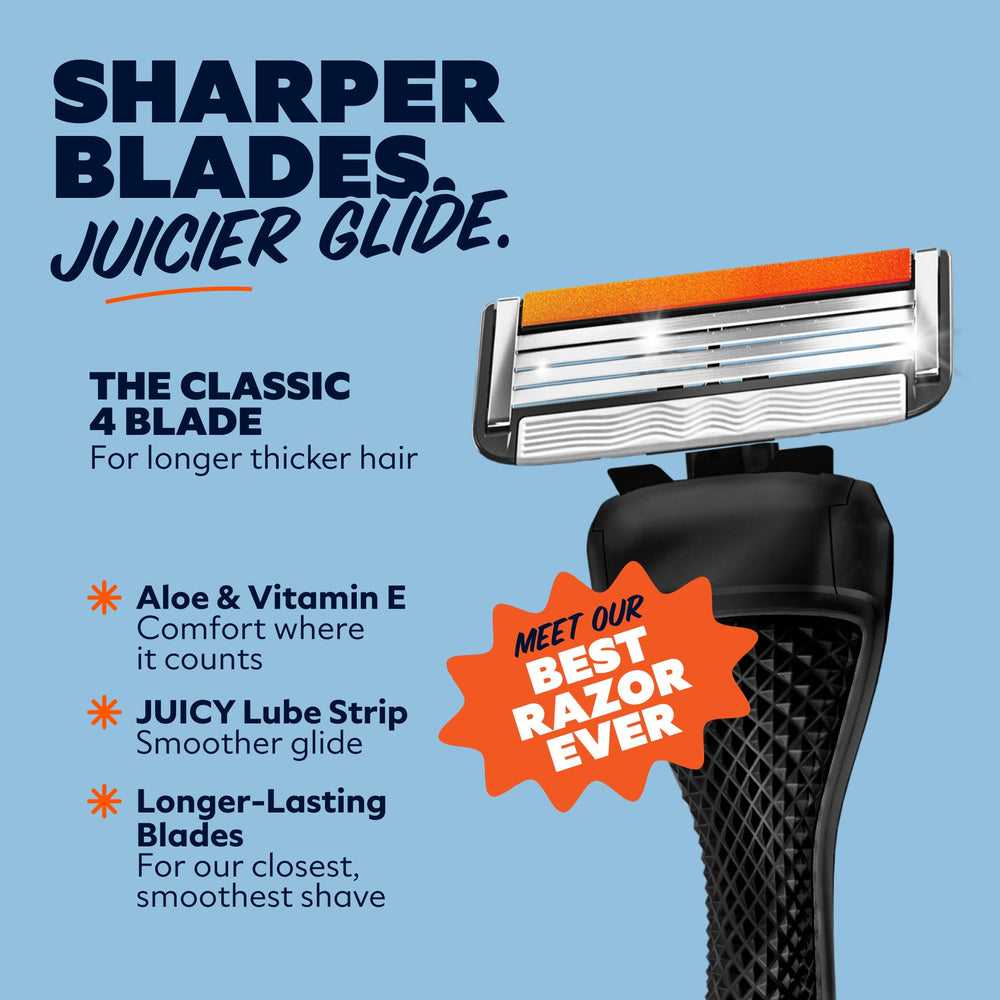Product packaging display showing a ready-to-use grooming set.