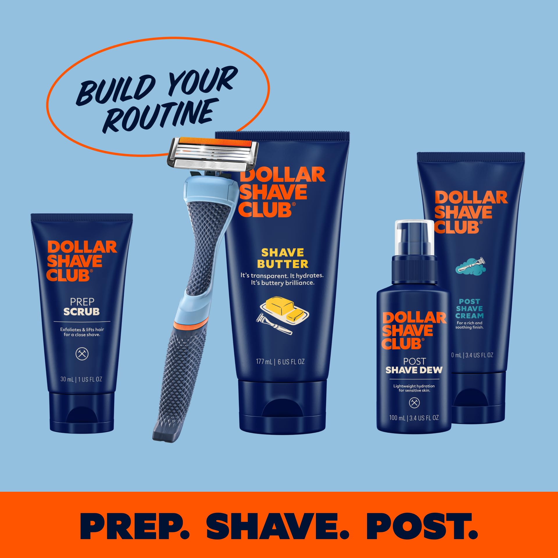 Swift Rinse 12-pack packaging from Dollar Shave Club ready for replacement blades