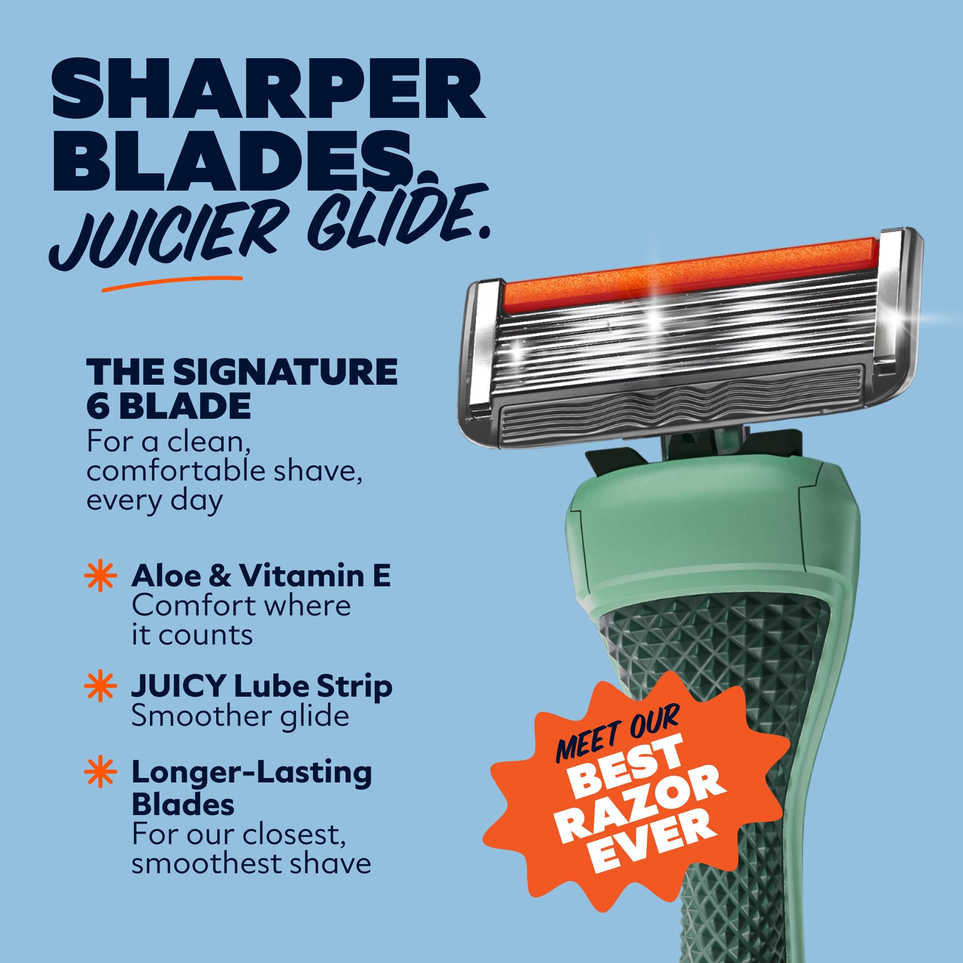 Dollar Shave Club travel set in use demonstrates compact design in hand