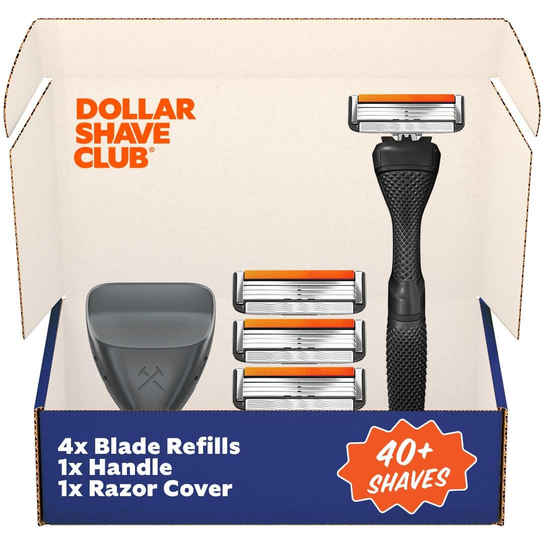 Dollar Shave Club travel set blades pack for precise, easy rinsing