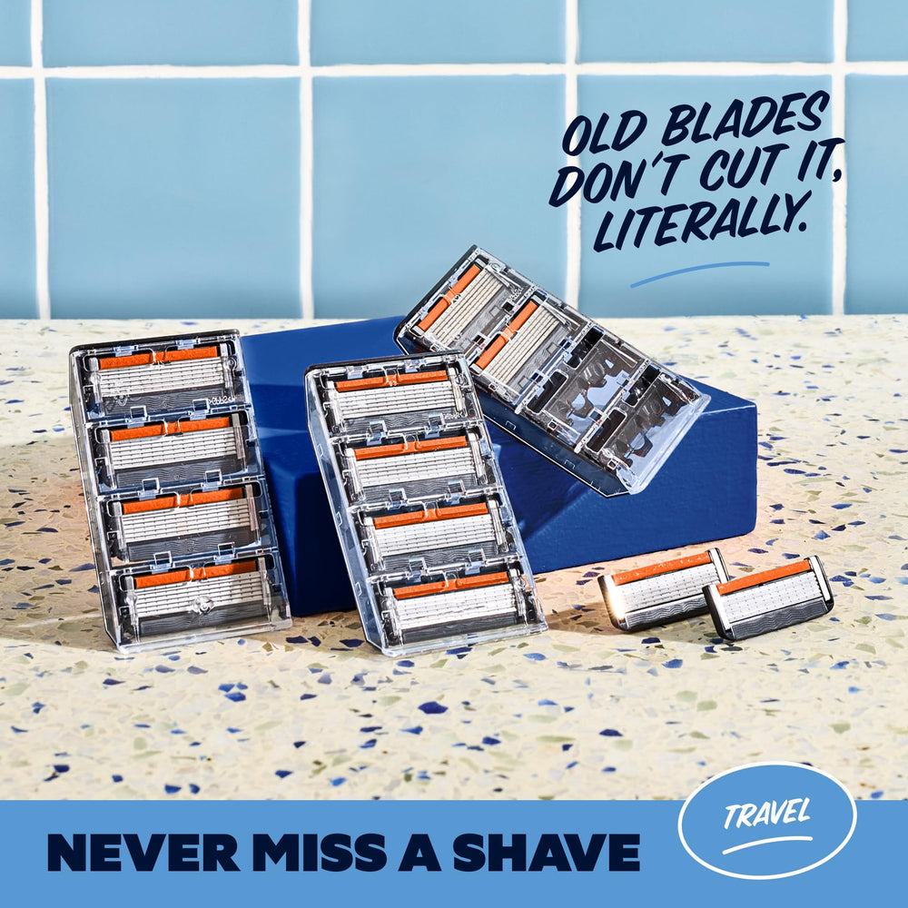 Complete travel shaving kit boosts on-the-go grooming.