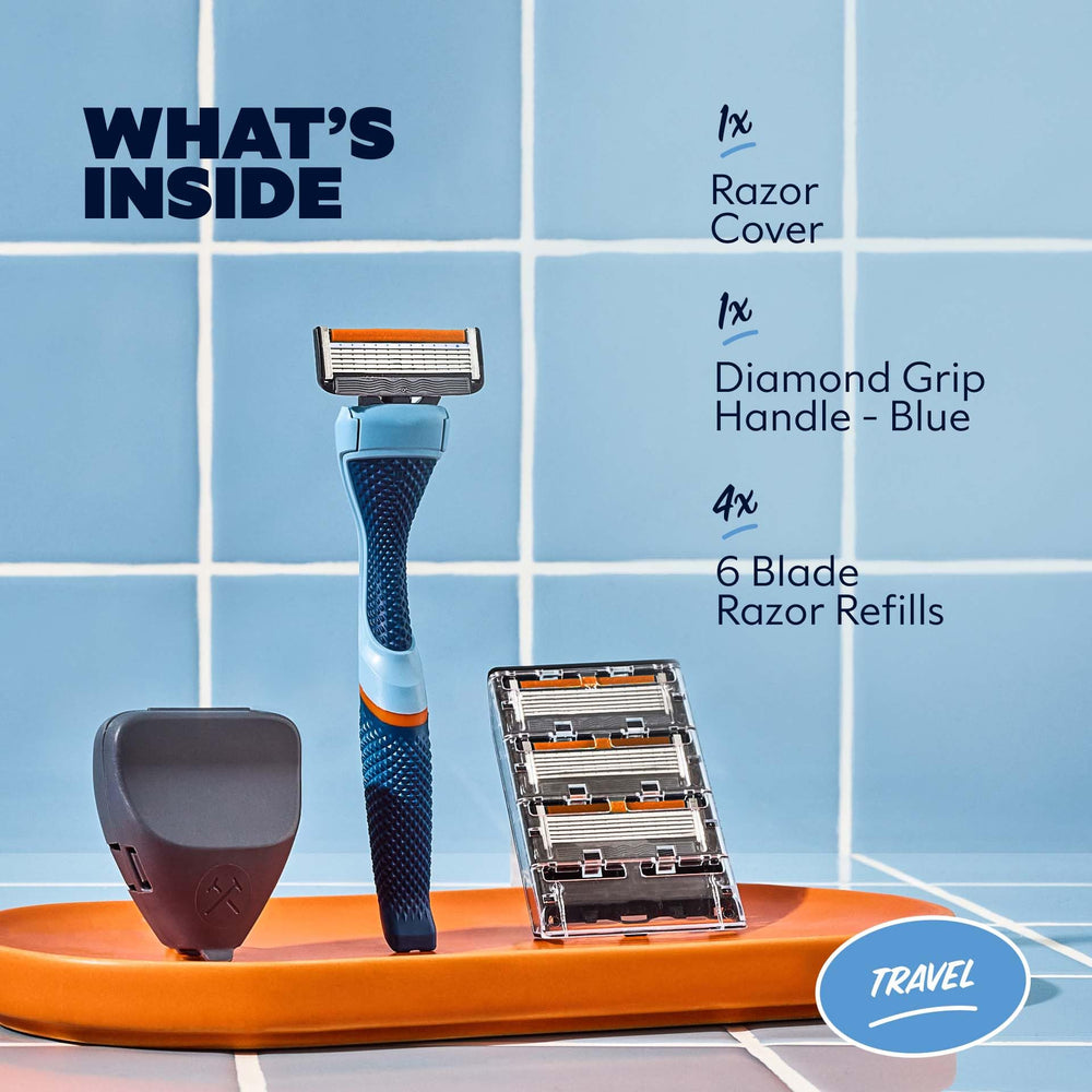 Dollar Shave Club six-blade refills deliver a closer shave.