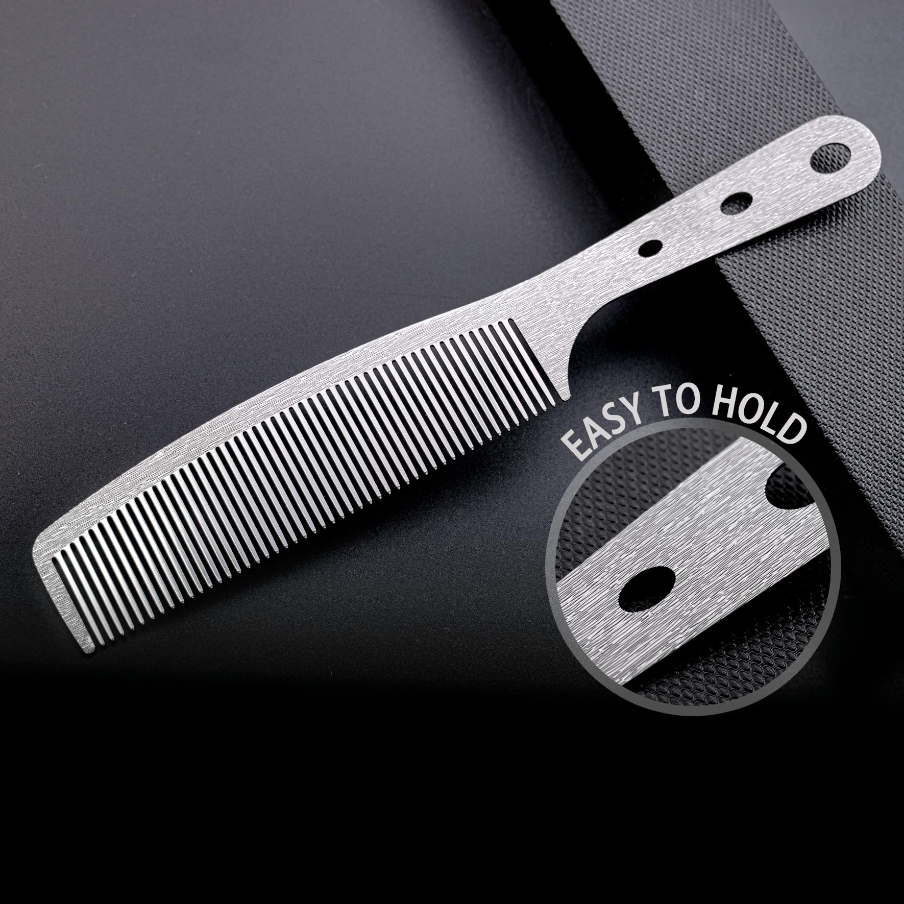Dolmifapro anti-static, heat-resistant comb protects hair during styling.