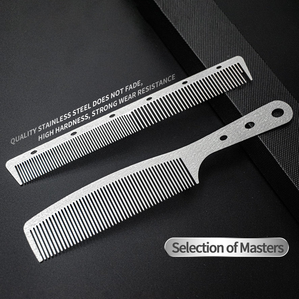 Dolmifapro fine-tooth metal comb for precise parting and smoother hair.