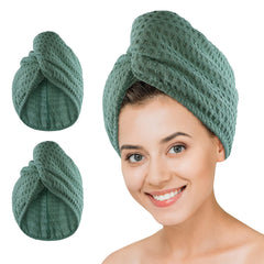 Dolwis toalla de microfibra para cabello, absorbe rápidamente y es suave para la piel.
