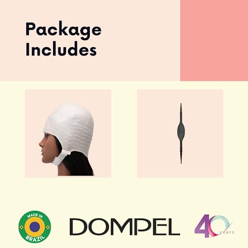 DOMPEL highlight cap dye application with brush enables controlled color.