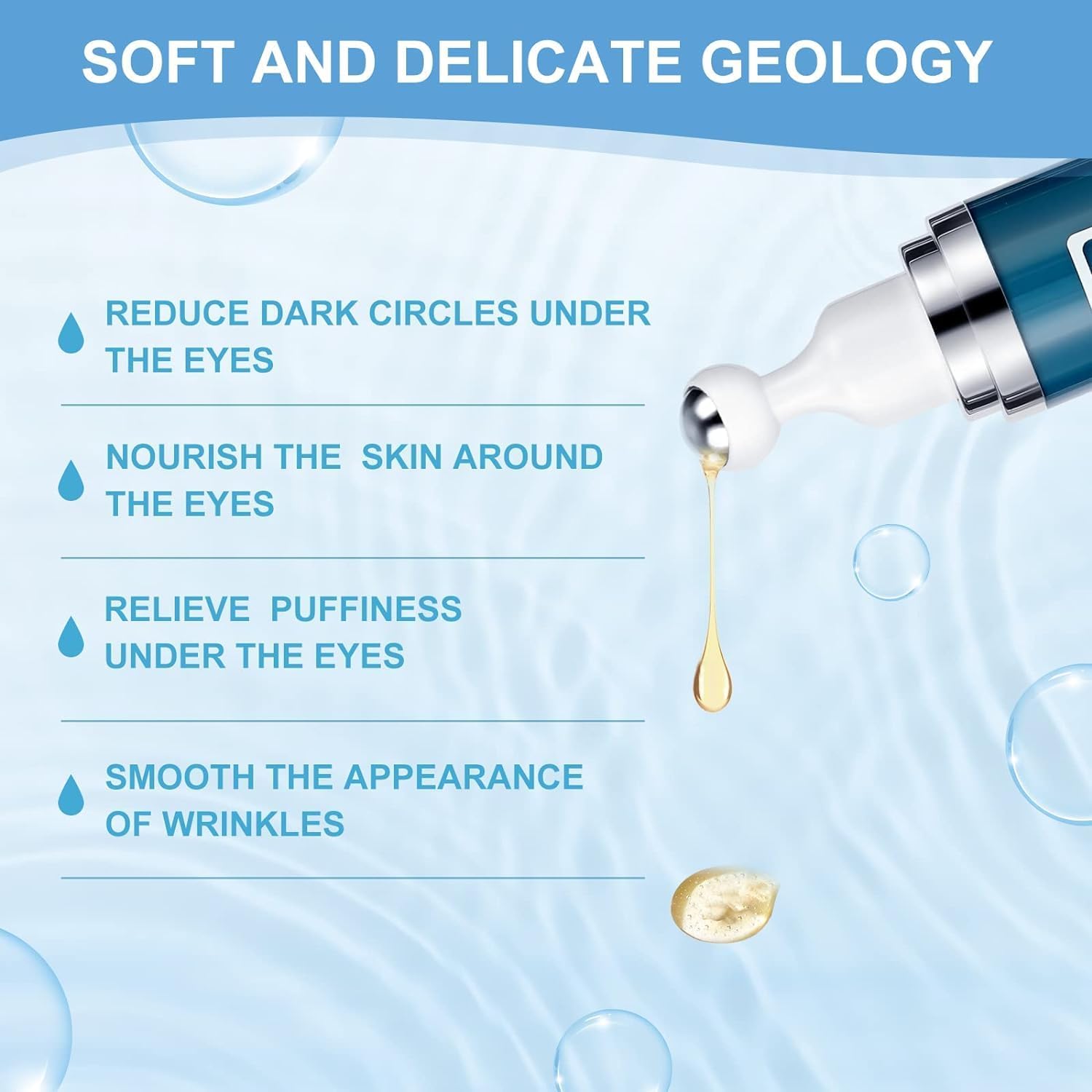Dongyu crema ojos cafeína para amanecer, sensación ligera y refrescante