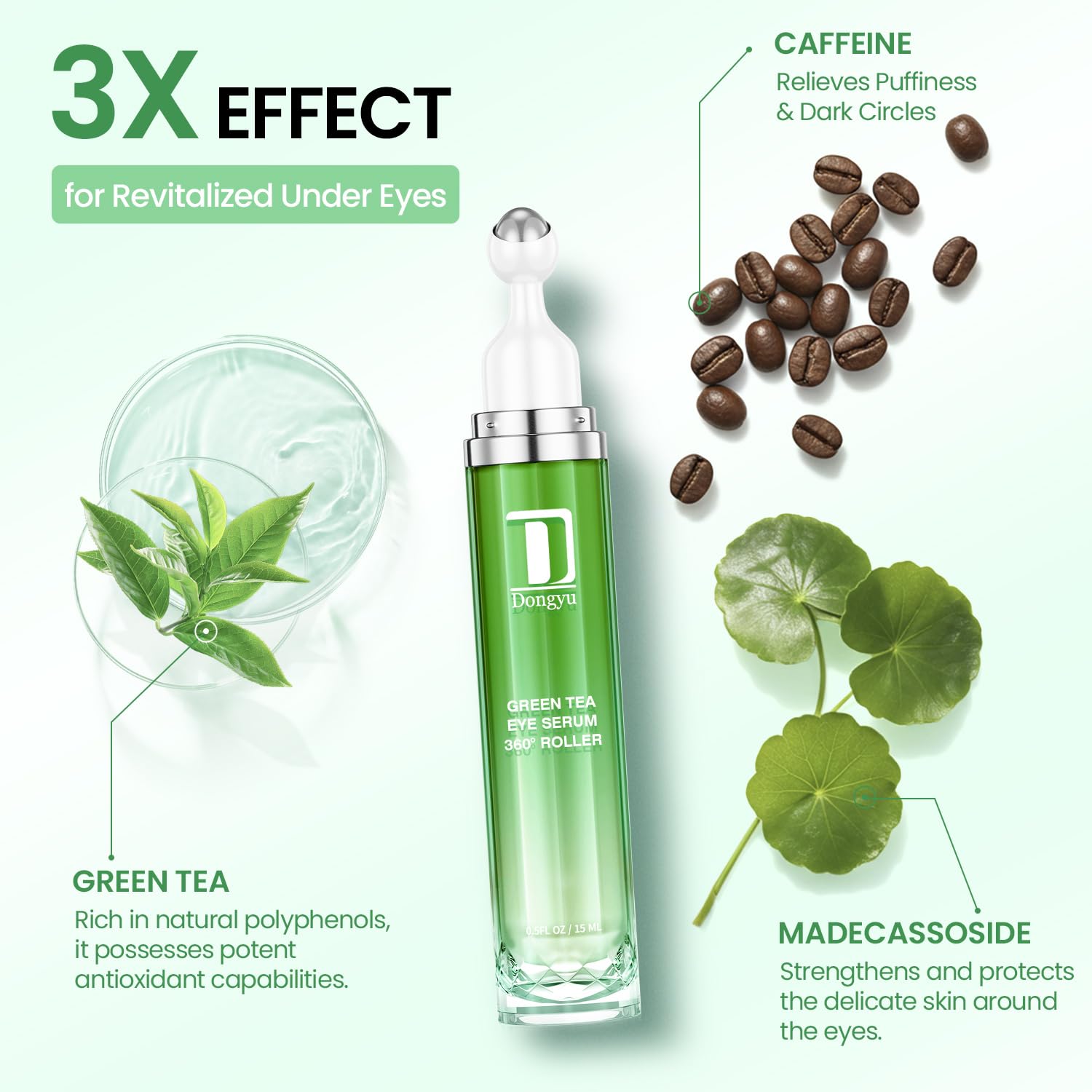 Textura ligera de Dongyu hidrata y refresca el contorno de ojos