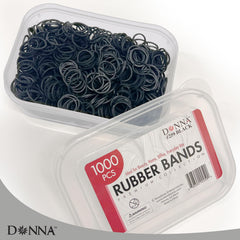 DONNA 1000-piece storage case keeps elastics organized for home, salon, or travel.