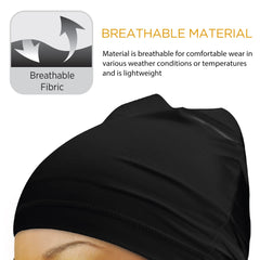 Donna Collection Spandex Women's Cap back view keeps hair neat during workouts