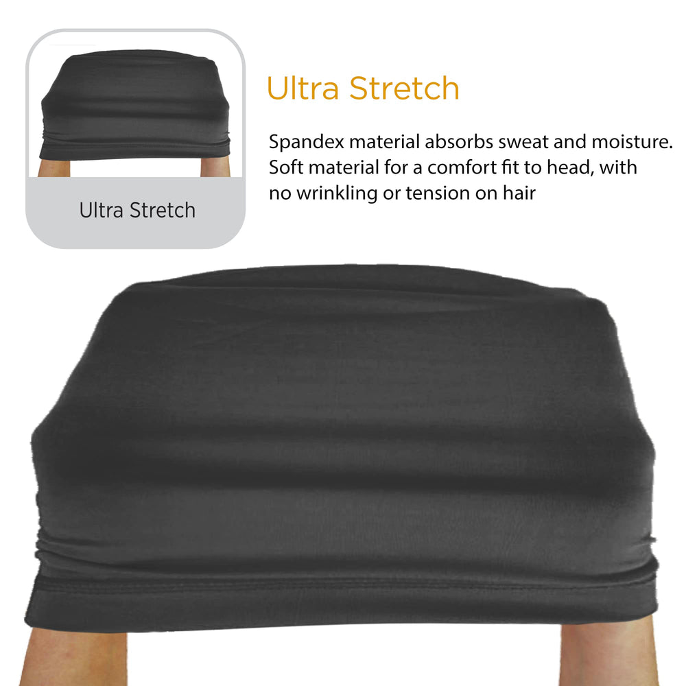Donna Collection Spandex Women's Cap side view for secure hair during activity