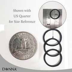 DONNA no-snag surface elastic hair ties protect hair from breakage.