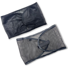 Donna Satin Wrap with breathable mesh wrap for cool, comfortable wear.