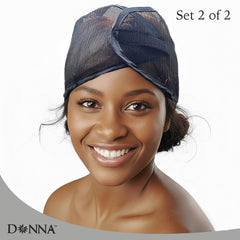 Donna satin wrap provides soft satin protection to reduce frizz.