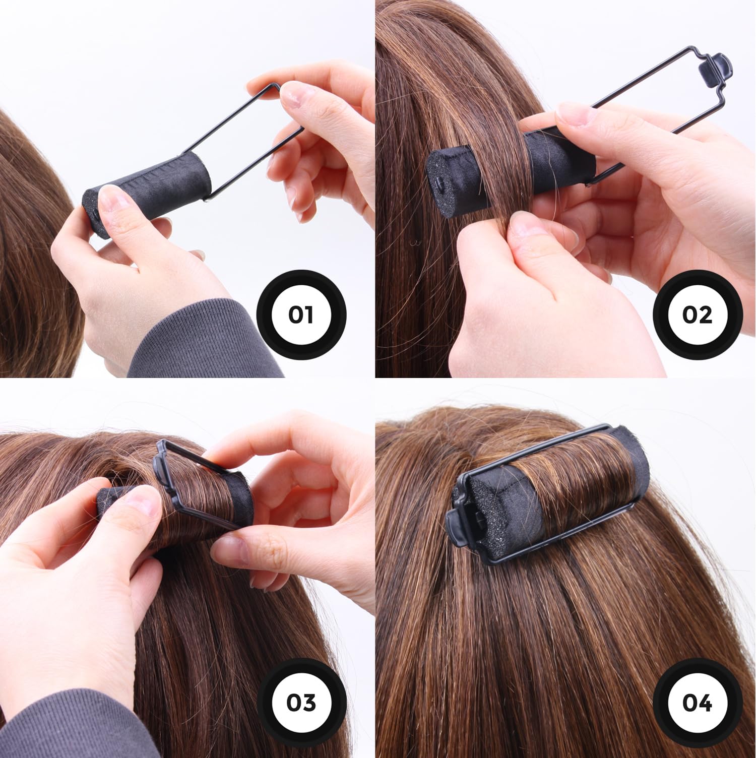 Donna XL 1.25in rollers suit long or thick hair for defined waves.