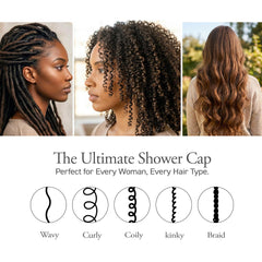 DONNA Super Jumbo Shower Cap is reusable and durable for daily use.