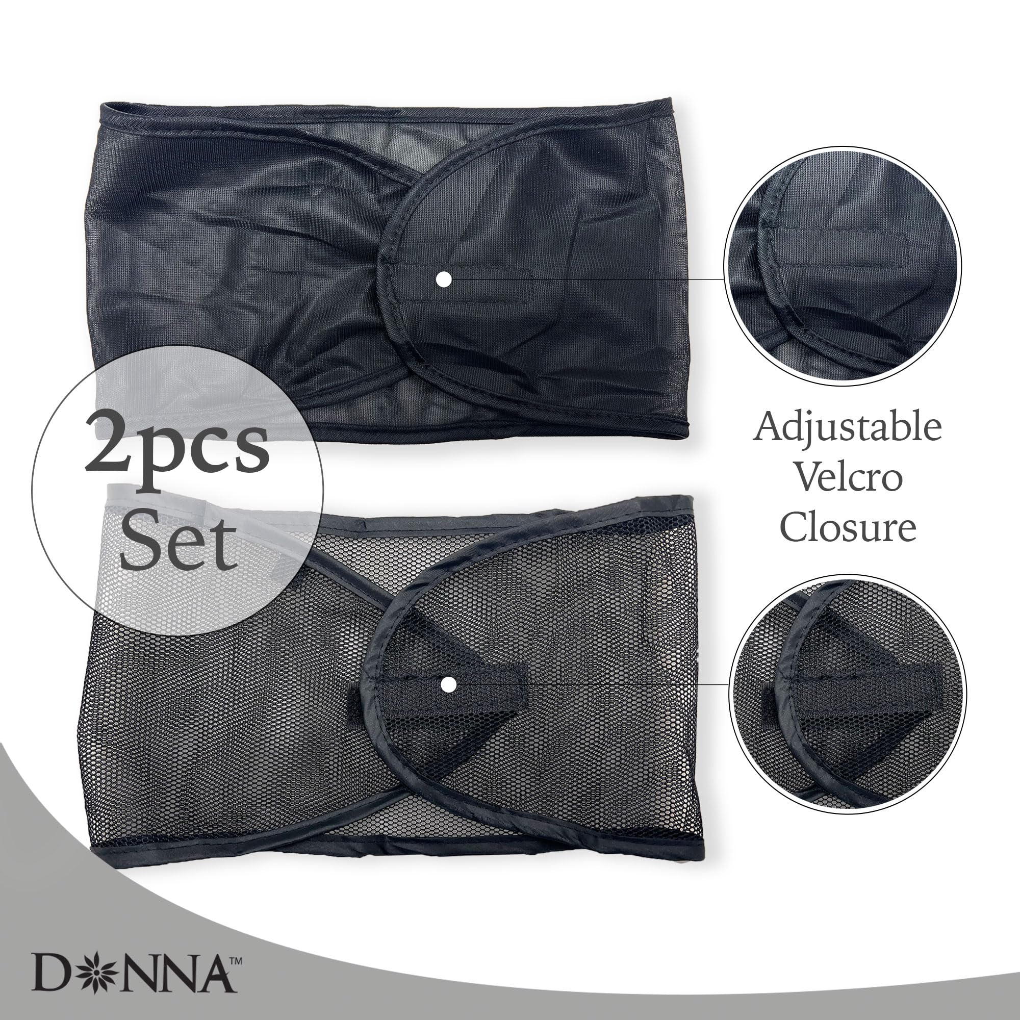 Donna wrap with adjustable Velcro closure for secure, gentle fit.