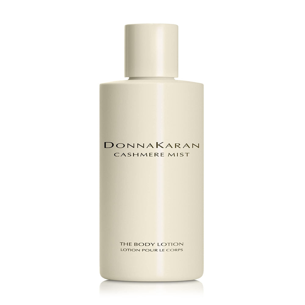 Donna Karan Cashmere Mist bottle close-up showing luxe texture for silky skin